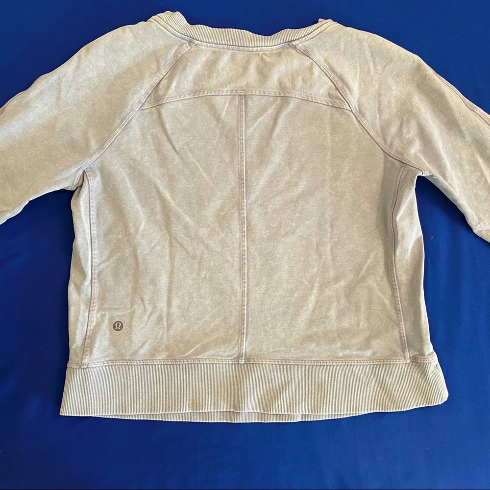 Lululemon Light Gray Pullover Sweater Small - image 6